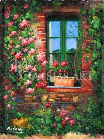 WINDOW WITH FLOWERS