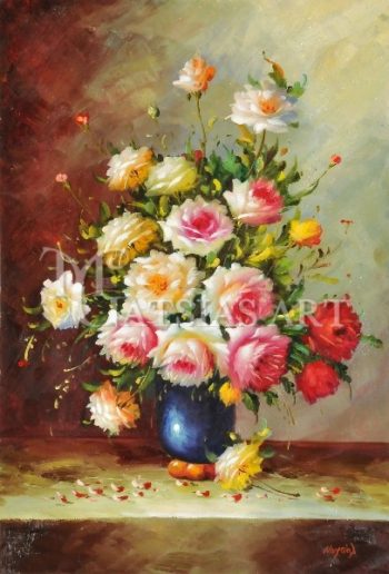 VASE WITH ROSES