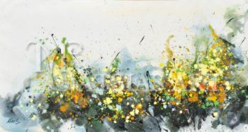 ABSTRACT YELLOW FLOWERS